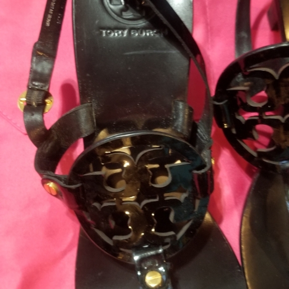 Black Tory Burch Sandals size 10M - Picture 4 of 4